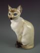 Antique Hutschenreuther Selb Germany Porcelain Siamese Cat Figurine Figurines photo 8