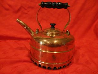 Rare Antique Simplex Solid Copper Kettle,  Made In England. photo