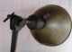Vtg Antique Industrial Desk Lamp Machine Hinge Arm Light - Rare Japanned Finish Lamps photo 3