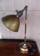 Vtg Antique Industrial Desk Lamp Machine Hinge Arm Light - Rare Japanned Finish Lamps photo 5