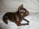 Vintage Jennings Brothers Jb Metal French Bulldog Boston Terrier Dog Bronze Metalware photo 6