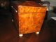 1800s Antique Rare Elm Burl Inlaid Inlay Tea Caddy Boxes photo 2