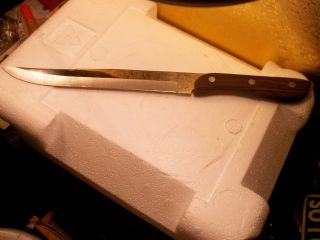 Vintage Knife Butcher/ Carving Japan Rosewood Handle Kitchen Cooking Home Food photo