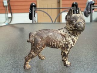 Unusual Cast Iron Dog Hubley? Very Well Made And Old Doorstop Antique Early photo