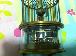 Classical Bird Cage Clock Brass photo
