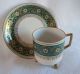 Enameled Bavarian Demitasse Cup & Saucer Mitterteich Germany Cups & Saucers photo 1