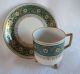 Enameled Bavarian Demitasse Cup & Saucer Mitterteich Germany Cups & Saucers photo 1