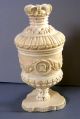 1867 Signed &dated Ox Bone Small Covered Urn Crown Portrait Laurels Dieppe? Other photo 1