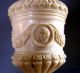 1867 Signed &dated Ox Bone Small Covered Urn Crown Portrait Laurels Dieppe? Other photo 4