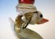 Big Early Venetian Glass Swan Chalice With Folded Foot Dr.  Testolini Stemware photo 5