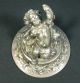 Antique French Silver Cover Sevres Urn Putto Holding Flowers Metalware photo 9