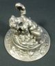 Antique French Silver Cover Sevres Urn Putto Holding Flowers Metalware photo 11