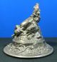 Antique French Silver Cover Sevres Urn Putto Holding Flowers Metalware photo 2