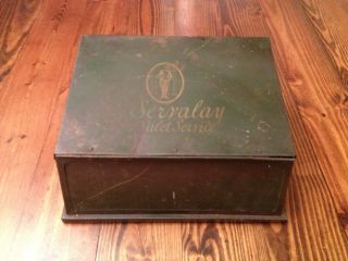 Antique Valet Box Perfect For A Shop / Garage / Work Station Great Design Look photo