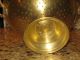 European Kitchen Old Solid Brass Large Colander Bowl 12 