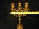 Antique\ Vintage Brass Candlestick,  Holds 3 Candles.  Ornate. Metalware photo 2