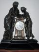 Antique Figural Mantle Clock Clocks photo 7