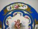 Antique French Porcelain Sevres Celeste Blue Cherub Plate 18th Century Plates & Chargers photo 1