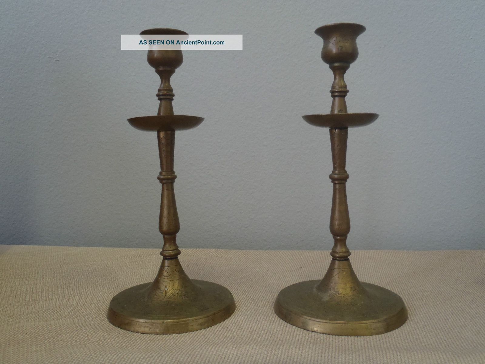 Brass Candleholders Metalware photo