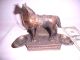 Vintage Metal (bronze) Horse Pipe Stand Metalware photo 2