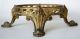 Antique Bronze Gilded Stand On Four Feet French 19th Century Metalware photo 1