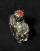 Antique Glass Wrapped In Decorated Metal W/girl Dancing Perfume Bottle,  France Perfume Bottles photo 3