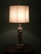 Vintage Art Deco Tall China Lamp A.  I.  Warner Nancy China Inc. Lamps photo 10