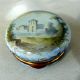 French Hand Painted Enamel Patch Box W/ Portrait Scene Boxes photo 3
