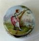 French Hand Painted Enamel Patch Box W/ Portrait Scene Boxes photo 4