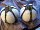 Vintage/antique Slag Glass Small Tulip Shades,  Green & White Glass Lamps photo 5