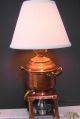 Cute Antique Copper Sternau Coffee Maker Pot (mini Samovar) Converted To Lamp Lamps photo 2