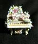 4 - Piece Dresden Very Ornate Miniature Parlor Furniture Group W/ Grand Piano Boxes photo 4