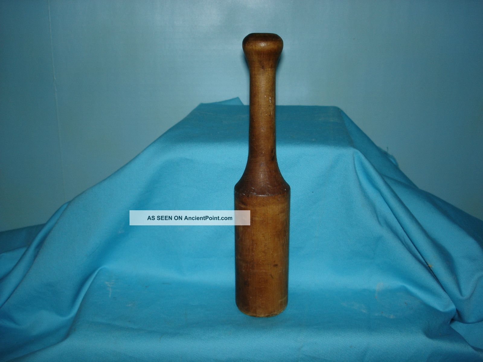 Antique Primitive,  Wooden Pestles,  Masher For Herbs,  Flat Bottoms,  10 - 5/8 