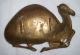 Egyptian Revival Brass Camel Dish Or Tray 20s Metalware photo 1