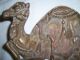 Egyptian Revival Brass Camel Dish Or Tray 20s Metalware photo 2