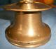 Antique Brass Candlestick Candle Holder Large Socket Ejector Holes 1600s Metalware photo 6
