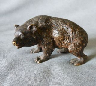 Antique Vienna Bronze Bear Figurine photo