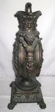 Antique Rococo Bronze/copper Ewer W/cherubs/gargoyles/secret Compartment,  Excond Metalware photo 2