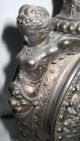 Antique Rococo Bronze/copper Ewer W/cherubs/gargoyles/secret Compartment,  Excond Metalware photo 4