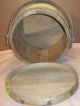 Antique 1800 ' S Firkin All Orig.  Wooden Bucket W/handle & Lid Primitive Basket Vg Primitives photo 9