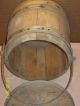 Antique 1800 ' S Firkin All Orig.  Wooden Bucket W/handle & Lid Primitive Basket Vg Primitives photo 11