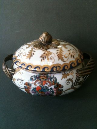 Old German Neundorf Porcelain Sugar Bowl photo