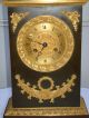 French Empire Gilt/dore And Brown Patina Bronze Clock Clocks photo 1