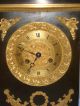 French Empire Gilt/dore And Brown Patina Bronze Clock Clocks photo 2