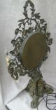 Rare 1800 ' S Queen Victoria Antique Gilt Gold Tabletop Candle Light Mirror Lamps photo 10