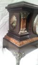 Antique Seth Thomas Adamantine Clock Circa 1900 Beveled Glass/ Lions & Columns Clocks photo 4