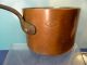 2 Pc 1 Qt Antique Hand Hammered Copper Sauce Pan Lfd&h Co Wooster St New York Metalware photo 7