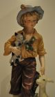 Vintage Porcelean Young Lady With Lamb And Cat Great Details 12  High /numbered Figurines photo 2