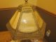Salem Bros Caramel Colored Slag Glass Table Lamp Lamps photo 4