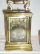 Vintage Old French Carriage Clock C 1900 / Travelling Clock Clocks photo 4